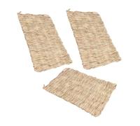 IMIKEYA Rat Summer Pad 3pcs Small Pets Sleeping Mat Rabbit Cooling Mat Natural Straw Bedding