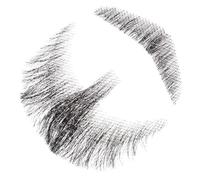 IMIKEYA Realistic Fake Beard and Hand Tied Mustache for Men Invisible Lace Human Hair Facial Hair for Cosplay Halloween Theatrical Performances Easy Application and Natural Look