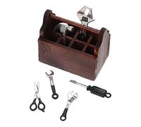 IMIKEYA Realistic Looking Dollhouse Tool Box Miniature Tool Set Tiny House Accessories Enhance Your Scene