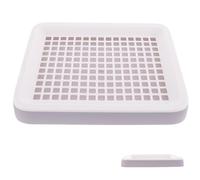 IMIKEYA Rectangular Guinea Pig Litter Box with Safe Mesh Edges and Large Activity Space, Plastic Pet Potty Tray for Small Rabbit and Guinea Pig, Suitable for Office and Bathroom Use