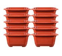 IMIKEYA Rectangular Plastic Flower Pots Large Bonsai Tree Planters for Gardening 10pcs with Thickened Sturdy Material, Practical and Easy to Decorate, for Garden Use
