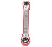 IMIKEYA Refrigeration Ratchet Wrench Tool for HVAC Professionals Double Ended Square Design Air Conditioning Valve Tool for Efficient Repairs Versatile and Sturdy for Cold Storage