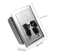 IMIKEYA Remote Control Shutter Door Switch Box with Momentary Push Button for Electric Roller Shutter Gate Opener Manual Control Key Box for Garage Doors