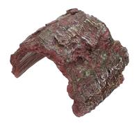 IMIKEYA Reptile Cave Resin Hiding Place and Basking Platform for Tortoises and Geckos, Turtle Habitat Decoration and Bearded Dragon Terrarium Accessories