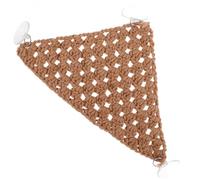 IMIKEYA Reptile Pet Hanging Bed Hammock for Lizards and Pet Snakes with Suction Cups Brown Cotton Rope Swing Hammock Easy to Clean and Dry Sturdy Hanging Habitat