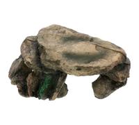 IMIKEYA Resin Turtle Climbing Cave Platform for Reptiles and Spiders, Featuring Resting and Hiding Functions, Suitable a Turtle Basking Cave in Aquatic Landscape Settings