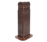 IMIKEYA Retro Architectural Building Model Vintage Flatiron Sculpture for Home Decor Alloy Craft Travel Souvenir Unique Desktop Ornament