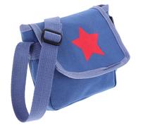 IMIKEYA Retro Canvas Crossbody School Bag, Adjustable Small Messenger with Well-Organized Layout, Portable for Boys ’s Daily Use and Travel
