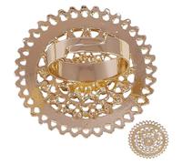 IMIKEYA Retro Hollow Diamond Ring for Women Vintage Bling Statement Jewelry Adjustable Size Ethnic Style Finger Ring