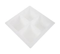 IMIKEYA Reusable Plastic Concrete Mold for Walls and Outdoor Pathway Projects, Square Shape Highly Polished Inner Face and Fine Cement Texture, Size 25.5x25.5x10cm, Effortless Demolding