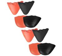 IMIKEYA Reusable Simple Humanized Design Comfort Pu Shoe Toe Filler Inserts 4 Pairs Flexible Foam Shoe Inserts to Solve Too Large Size for Women and Men for Sneakers and Pumps