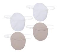 IMIKEYA Reusable Underarm Sweat Pads 2 Pairs Washable Armpit Sweat Guards with Shoulder Strap Skin Tone and White for Men and Women