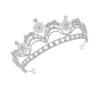 IMIKEYA Rhinestone Bride Crown Headband Dazzling Wedding Tiara for Brides Birthday Celebrations and Special Occasions Eye Catching Hair Accessory for Elegant Decoration