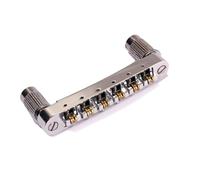 IMIKEYA Roller Unit Bridge Style Tailpiece Guitar for Electric Saddle Zinc Alloy and Steel Construction, High Gloss Die-cast with Attached Studs, for Playing Wonderful Music
