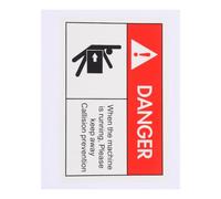 IMIKEYA Safety Warning Stickers for Machinery with Warnings and Easy Application, Adhesive Caution Signs Made of Sturdy Pp Synthetic Material, for Industrial Equipment Safety