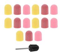 IMIKEYA Sanding Bands for Nail Drill with Mandrel Ø13mm Fine Grit Nail Polishing Bands Foot Callus Removal and Dead Skin Grinding Tool Pink 80 Grit Suitable for Manicures and Pedicures