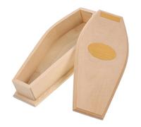 IMIKEYA Scale Dollhouse Decor Unfinished Casket Model for Themed Candy Holder Gothic Table Decor for Halloween Parties and Events