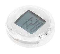 IMIKEYA Self-adhesive Car Digital Clock for Dashboard Small Coin White Motorcycle and Scooter Timer Easy Installation Format Auto Interior Decoration