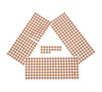 IMIKEYA Self adhesive cork dots 500pcs round flat circles for DIY craft and plant pots noise reduction wood furniture pads