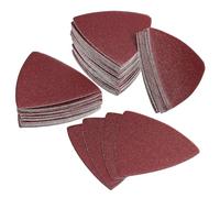 IMIKEYA Self-adhesive Triangular Sanding Pads Easy Access to Corners 100 Pcs Aluminium Oxide Material with Hook and Loop Design for Oscillating Tool for Woodworking and Furniture Sanding