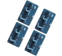 IMIKEYA Self-Adhesive Wall Mounted Hooks for Hanging Scarves and Hats 4 Pcs with 180 Degree Rotating Four Claw Design, Abs Material at Home or Office