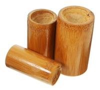 IMIKEYA Set of Wear-Resistant Bamboo Cupping Cans for Dry Cupping Therapy, Easy to Use Round Bamboo Cups with Strong Adsorption, for Home Massage and Traditional Chinese Therapy