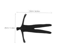 IMIKEYA Shadow Ninja Bodysuit for Men Black Full-body Cosplay Costume Stretchy Breathable Visual Invisibility Effect Halloween Party Outfit Reusable