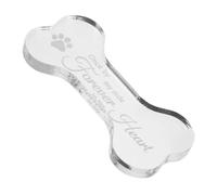 IMIKEYA Shaped Pet Memorial Plaque Durable Dog Garden Marker for Outdoor Use Meaningful Bereavement Decor for Remembering Deceased Pets Thoughtful