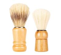 IMIKEYA Shave Brush Beard Care and Styling Tool 2pcs with Wood Handle and Nylon Bristles Father's Day for Men for Hair Salon and Home Use