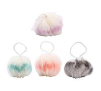 IMIKEYA Shower Foaming Balls 4Pcs Stylish Bath Flowers PE Exfoliating Skin Cleaning Tools for Boys and Girls Home Use