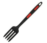 IMIKEYA Silicone Fork Without Burr Multi-Function with Smooth Round Edges Black Kitchen Accessory Convenient Salad Fork for Kitchens and Hotels for Cooking and Serving