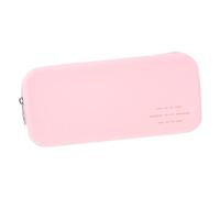 IMIKEYA Silicone Makeup Brush Organizer Portable Travel Case for Brushes Lipstick Compact Design for Trips Easy to Store Friends Family Light Pink