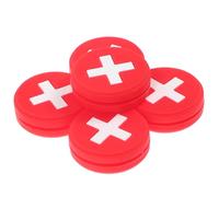 IMIKEYA Silicone Tennis Racket Dampeners Shock Absorption and Stretchy Performance 5pcs National Flag Design for Enhanced Tennis Play