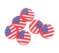 IMIKEYA Silicone Tennis Racket Vibration Dampeners 6pcs National Flag Designed Shock Absorbers Stretchy Performance and Practicability for Tennis Rackets