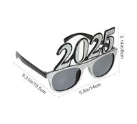 IMIKEYA Silver Laser Frame Party Eyewear Material Fun Photo Booth Prop Eye Decoration for Graduation and Year Celebrations