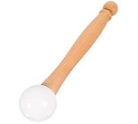 IMIKEYA Singing Lightweight Handle Wooden Bowl Crystal with and Mallet Playing Rubber Head Soft Sound Comfortable Grip for Bowls for Meditation and Music