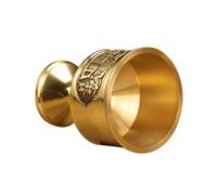 IMIKEYA Small Decorative Copper Drinking Cup Retro Metal Mug for Office Home Rituals and Display