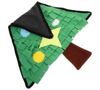 IMIKEYA Snuffle Mat Training Mat for Dogs Slow Feeder Christmas Tree Shaped Made of Washable Lint Material for Pet Feeding and Puppy Foraging