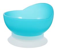 IMIKEYA Spill-Proof Pp Scoop with Base for Suction Bowl Round Blue Silicone Material, Modern Elegant Appearance Elderly and Disabled Individuals Self-Feeding and Bedridden Care
