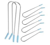 IMIKEYA Spiral Perm Rods Clips 20-Piece Set U-Shaped Heated Hair Roller Clips Light Blue Hair Styling Tools for Women Compatible Electric Rollers