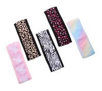 IMIKEYA Sports Headbands Skin-friendly and Supple Assorted Colour 5pcs Polyester Sweatbands for Women for Face Washing and Running Activities