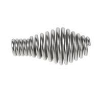 IMIKEYA Spring Handle Stainless Steel with Heat and Rust Resistance Waist Drum Shape and Polished Finish for Fireplace Door Replacement Suitable for Pellet Boiler and Coal Pit