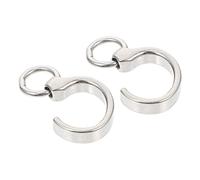 IMIKEYA Stainless Steel Bird Foot Rings 1 Pair Parrot Leg Anklets for Birds Lightweight