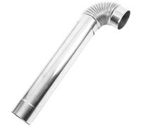 IMIKEYA Stainless Steel Metal Stove Flue Chimney Exhaust Pipe with Easy Installation Additional Height Accessory for Wood-burning Stove and Boiler Home Heating