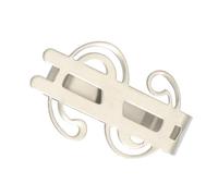 IMIKEYA Stainless Steel Money Clip for Cash and Cards Thin and Portable for Office Use as Paper Clip