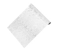 IMIKEYA Static Cling Window Film Privacy Glass Sticker with Vintage Flower Pattern, Silver PVC Material, 40x300cm, Provides Privacy Protection and Blocks Light, for Kitchens and Bathrooms