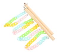 IMIKEYA Sugar Glider Climbing Swing for Small Pets and Hamsters, Easy Installation Wooden and Abs Material with Comfortable Resting Space, Cage Accessory for Sugar Glider Accessories