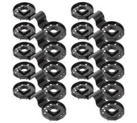 IMIKEYA Sunshade Net Clips for Building Fixtures Easy to Attach and Detach 30pcs Black Round Non- Mesh Buckles Prevent Breaking for Shade Cloth and Shade Netting