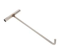 IMIKEYA T Hook Manhole Cover Handling Tool, Stainless Steel Lifting Tool For Drain Cover And Manhole, Versatile 15 Inch Single Hook Puller For Septic Tank Risers