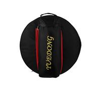 IMIKEYA Thickened 14-inch Snare Drum Bag with Double Shoulder Straps Oxford Cloth Waterproof Drum Storage Case Black for Music Travel